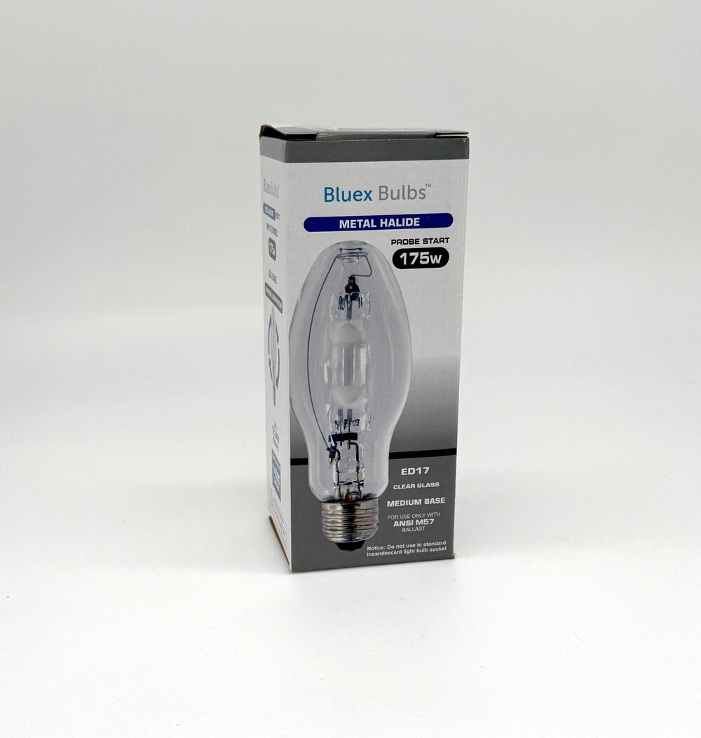 Bluex Bulbs 175W Metal Halide ED17 MH175/U/MED E26 Probe Start Light Bulb New